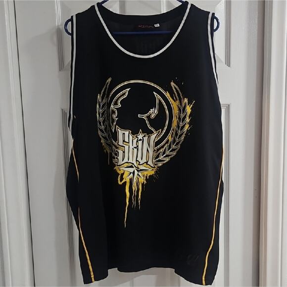 Skin Clothing - Black and Yellow Graphic Tank Top - Picture 1 of 5